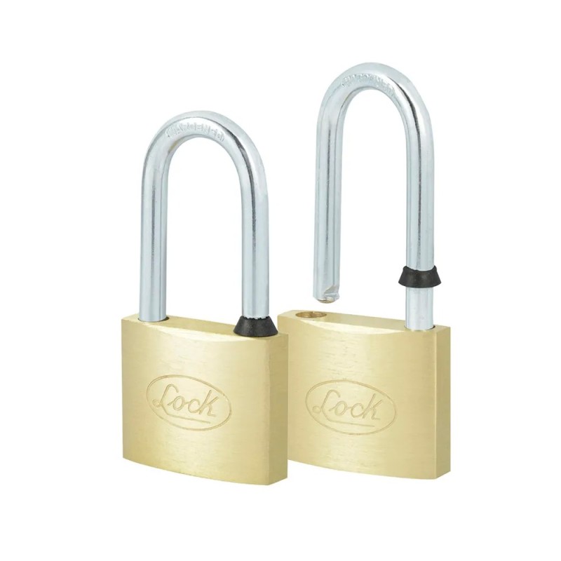 Lock 14CA Juego de candados de latón largos 40 mm llave estándar 2 piezas Lock