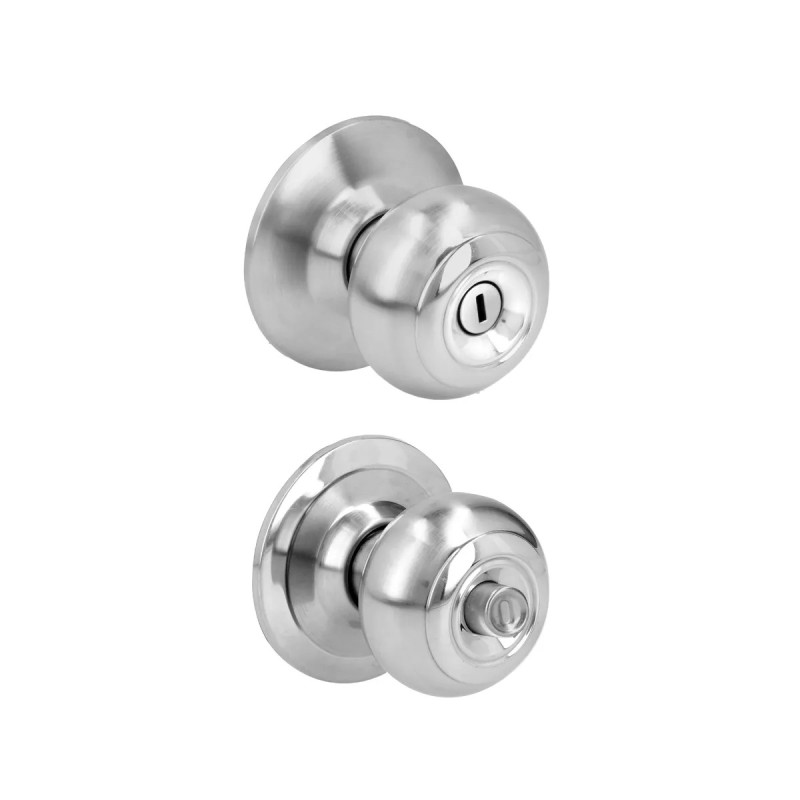 Prolok 33POP Pomo cilíndrico ovalado función baño acero inoxidable llave estándar en caja Prolok