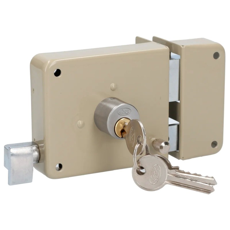 Lock 24CS Cerradura sobreponer clásica función derecha llave estándar blíster Lock