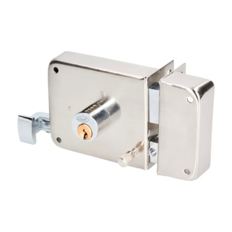 Lock 33CS Cerradura de sobreponer función instala fácil izquierda llave estándar blíster Lock