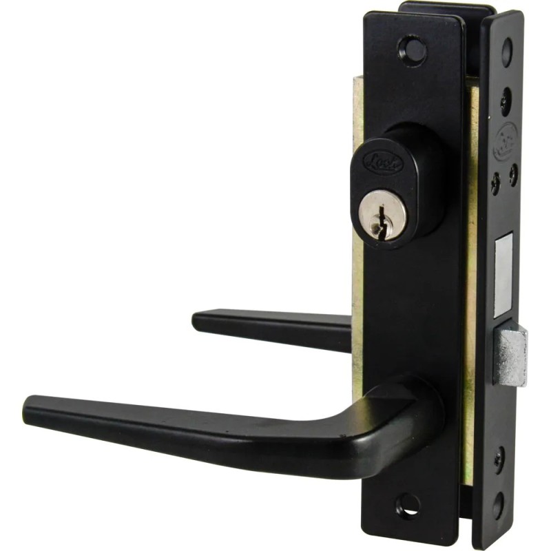 Lock 20CL Cerradura clásica para puerta de aluminio función sencilla negro llave estándar Lock