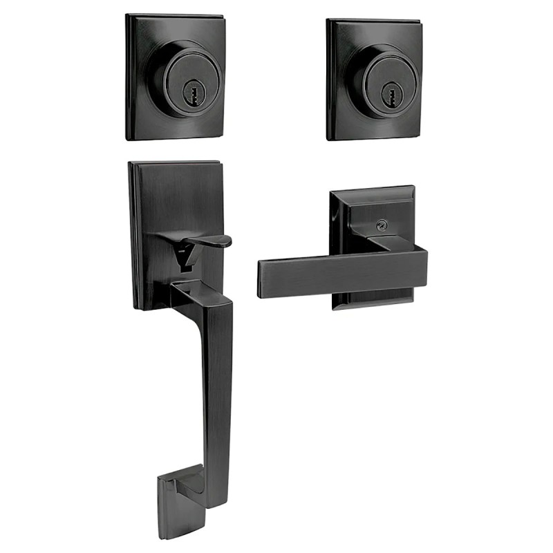 Lock 16GA Gatillo rectangular sólido para entrada función sencilla negro visual Lock
