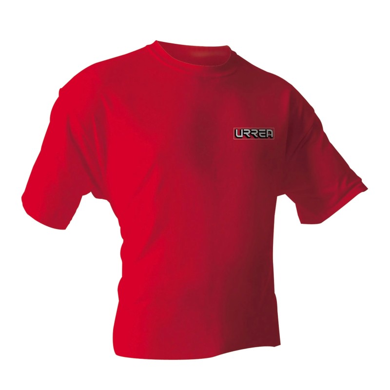 Urrea PLA201C Playera cuello redondo color rojo talla CH Urrea
