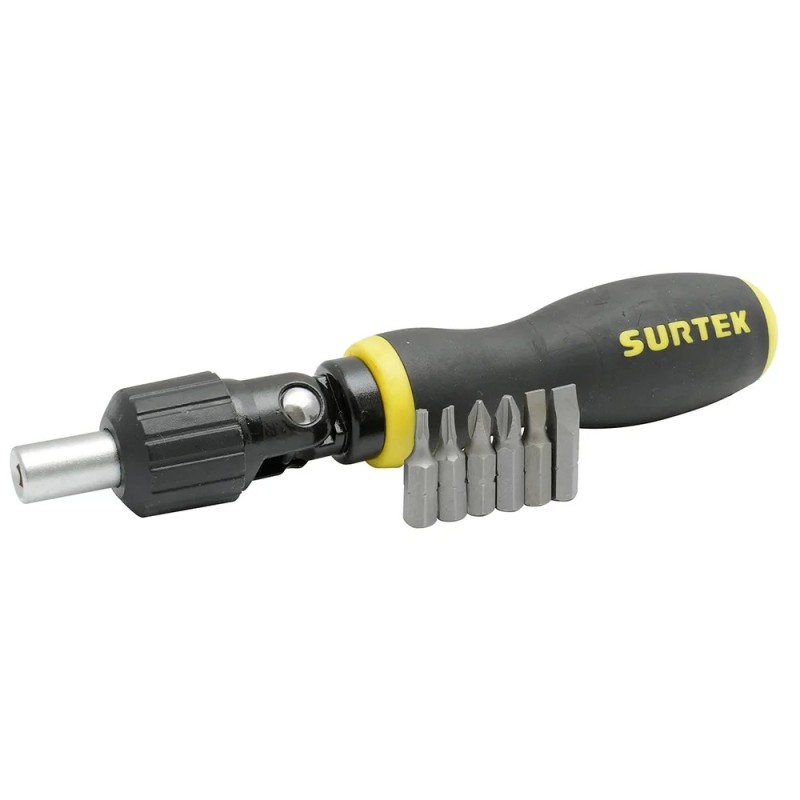 Surtek JDP7 Juego de puntas y accesorios hexágono de 1/4" 7 piezas Surtek