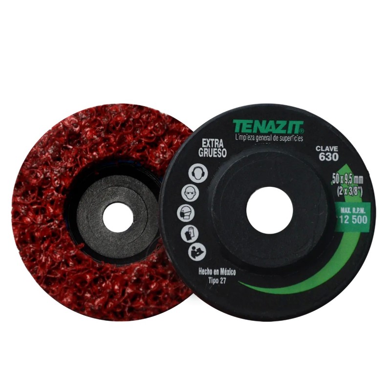 Austromex 630 Disco de fibra de súper limpieza grano extra grueso de 2 x 3/8 pulg.