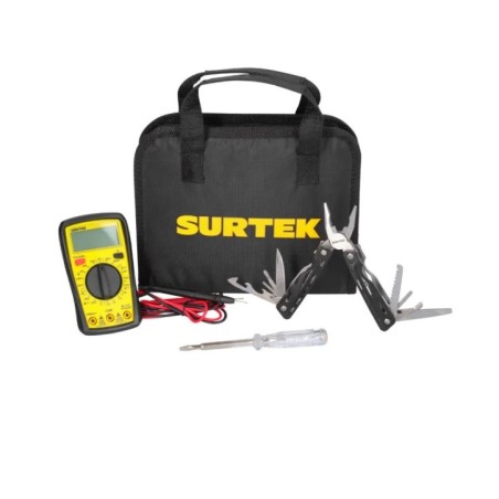 Surtek JPE4A Juego combinado de herramienta con probadores eléctricos 4 piezas Surtek