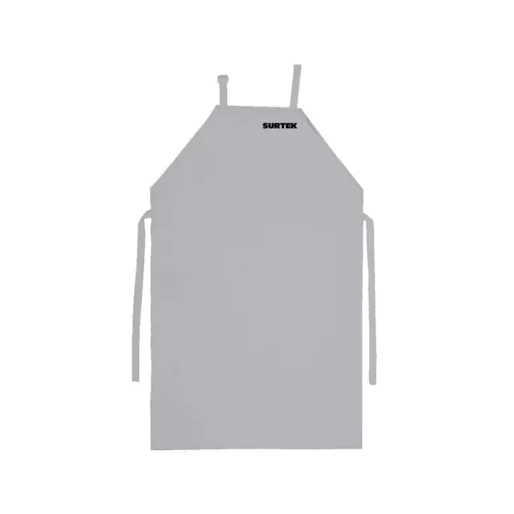 Mandil de PVC dieléctrico color blanco, 1.10 m Surtek