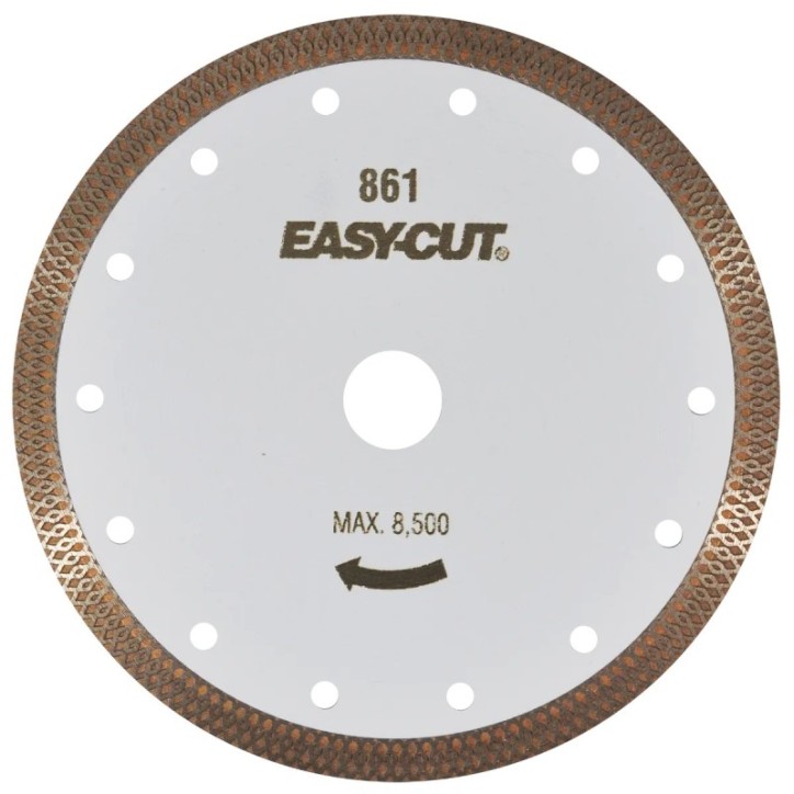 Disco de diamante turbo de 7 x 0.067 x 7/8 pulg. para corte de cuarcita y loseta dura.