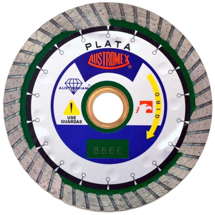 Disco de diamante de 4 x 0.09 x 7/8 pulg. para corte en seco de granito y otras piedras duras