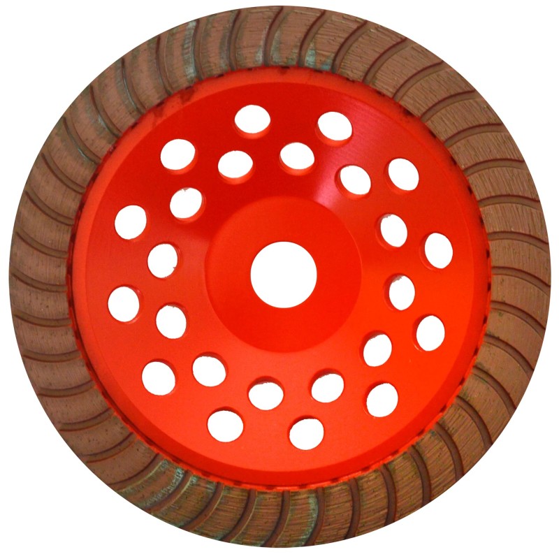 Austromex 885 Copa de diamante de 7 x 7/8 pulg. para desbaste de cantera y otros materiales pétreos abrasivos
