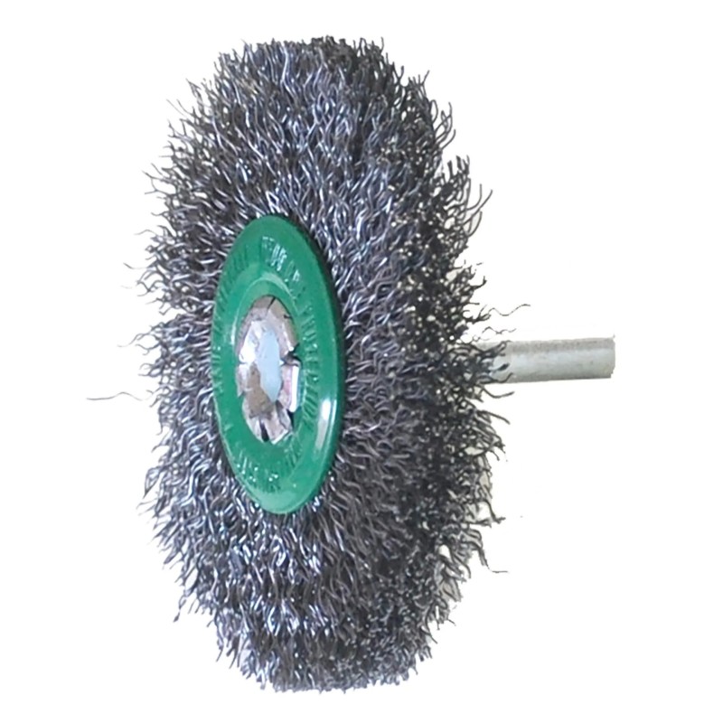 Austromex 994 Cepillo con vástago de 2 3/4 x 0.012 x 1/4" para limpieza de superficies metálicas y remoción
