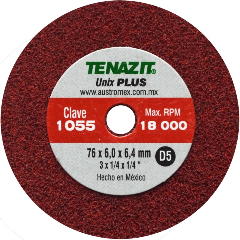 Austromex 1055 Rueda unix de densidad 5 de 3 x 1/4 x 1/4 pulg.