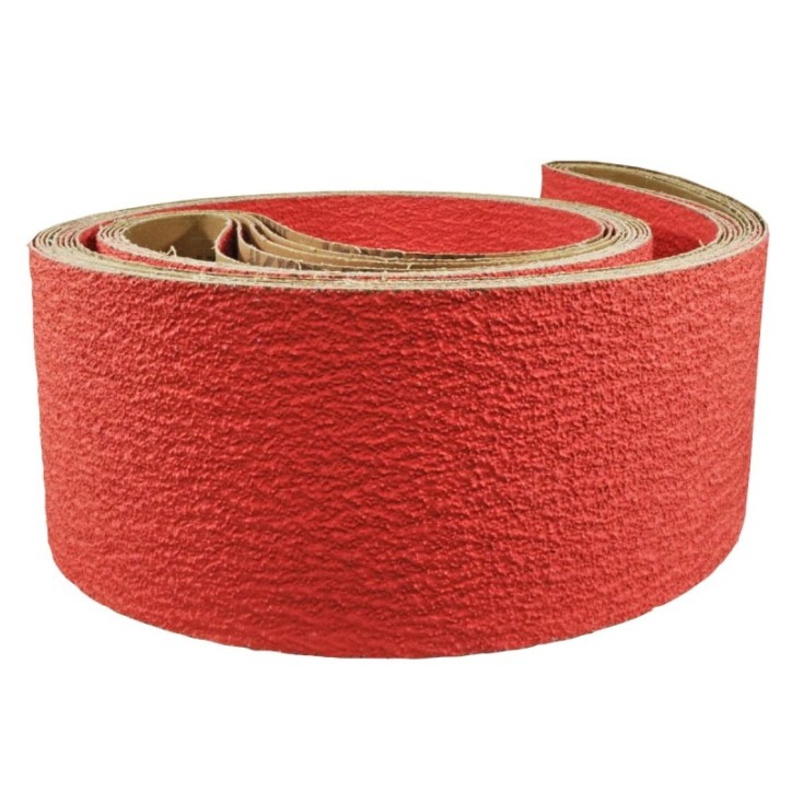 Banda de lija de óxido de aluminio cerámico de 6 x 132 pulg. - grano 36