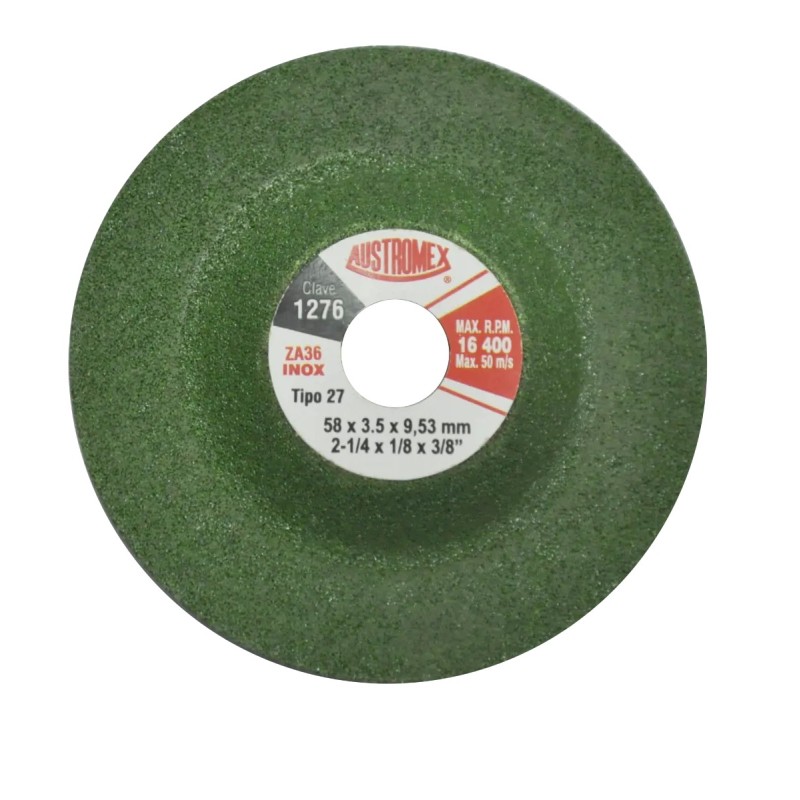 Austromex 1276 Disco abrasivo para debaste de acero al carbón
