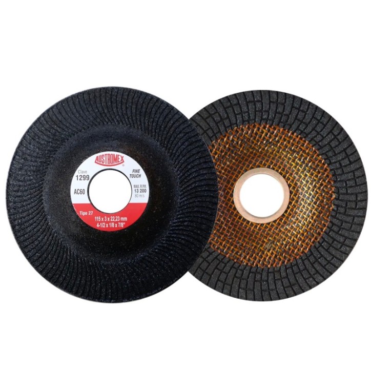 Disco abrasivo para desbaste de acero al carbón de 4-1/2 x 1/8 x 7/8 pulg.