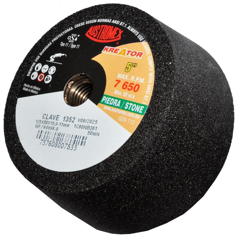 Austromex 1352 Copa abrasiva de 5 x 2 x 5/8-11 pulg. para desbaste