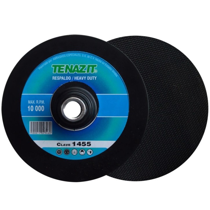 Respaldo para montar discos de lija de zirconio cerámico de 5 x 5/8-11 pulg.