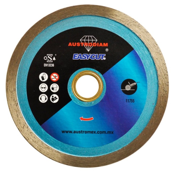 Disco de diamante de 4-1/2 x 0.060 x 7/8 pulg. para corte de materiales de construcción