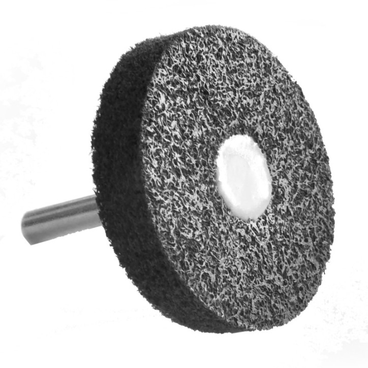 Rueda unix con vástago de carburo de silicio grano medio de 3 x 1/2 x 1/4 pulg
