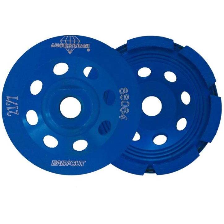 Copa de diamante de 4 x 5/8-11 pulg para desbaste de mármol, concreto y bloque no abrasivo