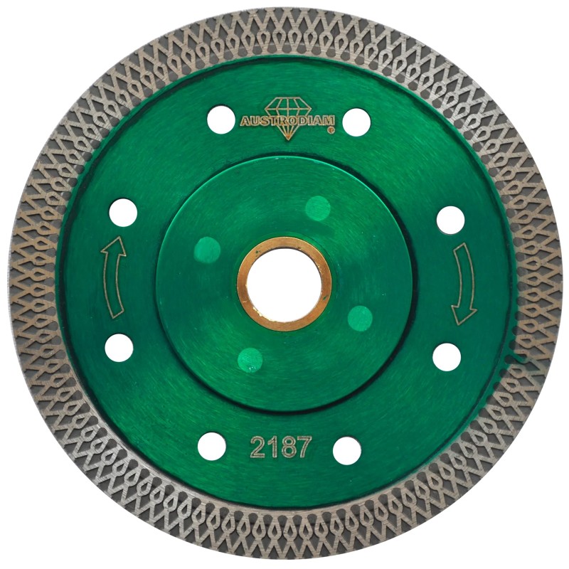 Austromex 2187 Disco de diamante de 4-1/2 x 0.05 x 7/8" p/cortes horizontales y verticales de granito