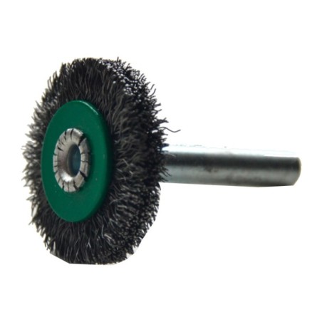 Austromex 2193 Cepillo con vástago de 1-1/8 x 1/4 x 1/4" para limpieza de superficies metálicas y remoción
