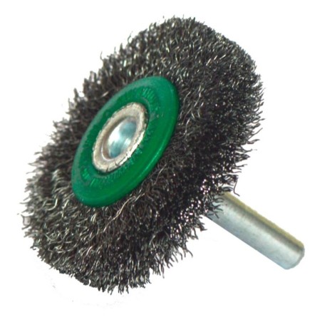 Austromex 2195 Cepillo con vástago de 2-3/4 x 0.012 x 1/4 pulg. para limpieza de superficies de acero inoxidable