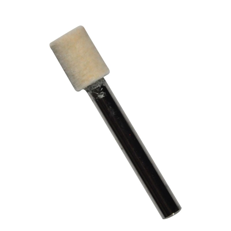 Austromex 2293 Punta montada de felpa de 3/8 x 9/16 x 1/4 pulg. para pulido de metales