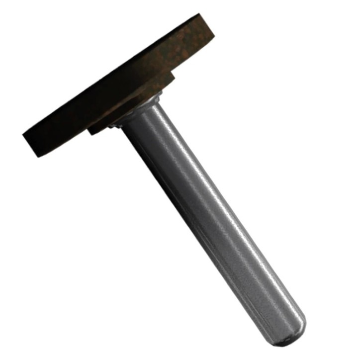 Punta Montada para rebabeo y acabado de acero inoxidable, acero al carbón y todo tipo de metales de 1-3/16 x 1/4 x 1/4 pulg.