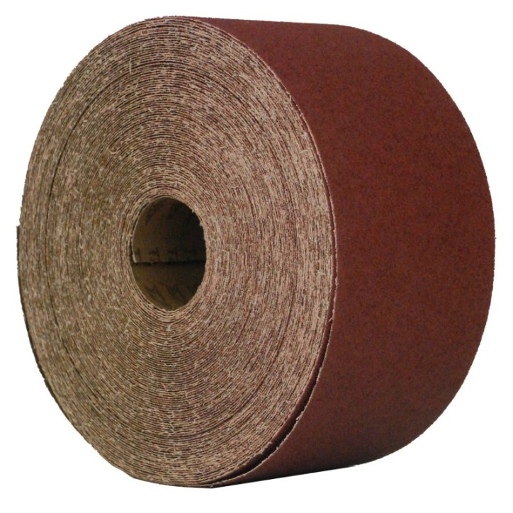 Rollo de lija de óxido de aluminio, grano 80, de 3 x 1800 pulg
