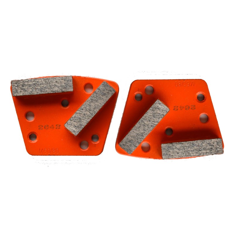 Austromex 2642 Segmento de diamante de 2-7/8 / 2 x 2 pulg. para desbaste de pisos de concreto