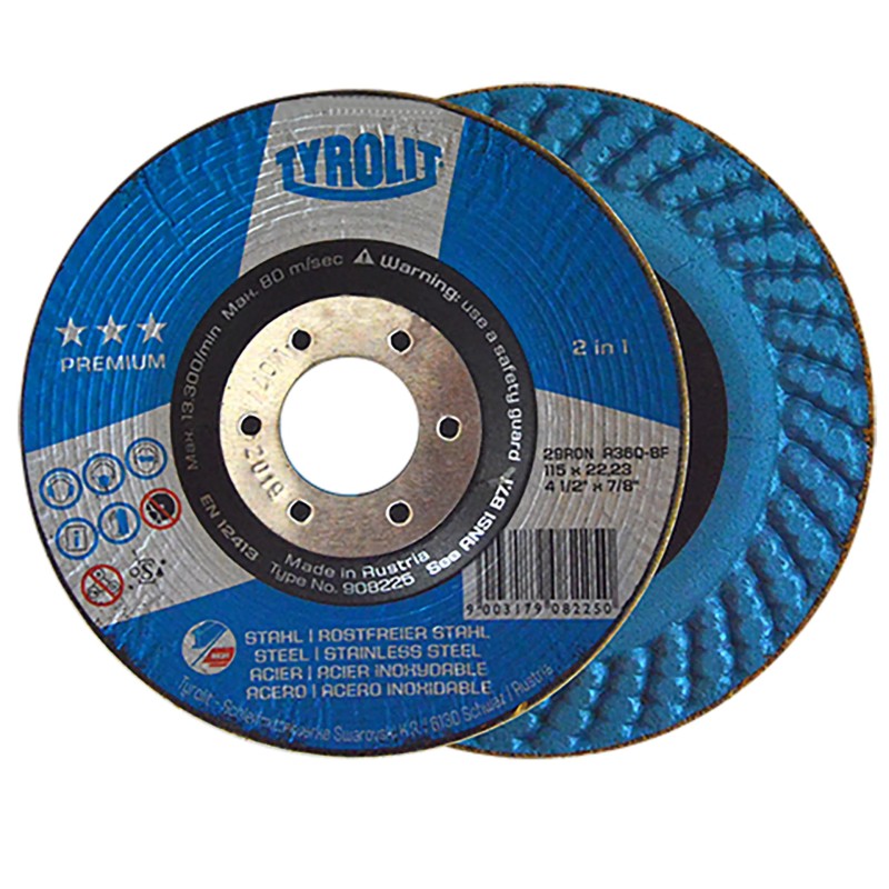 Austromex 4240 Disco abrasivo para desbaste de acero y acero inoxidable de 4-1/2 x 7/8 pulg