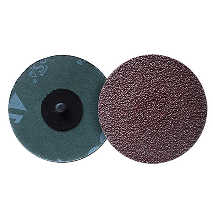 Disco de lija de cambio rápido (ROL-OK), especificación TTAV - 36, grano óxido de aluminio, de 3 pulg.