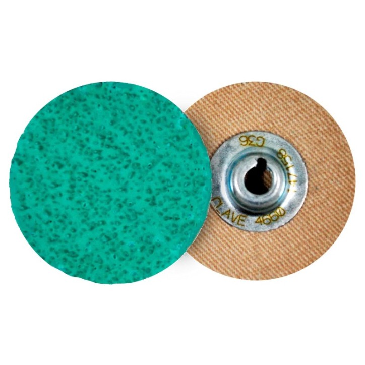 Disco de lija de cambio rápido (SPIN-ON), especificación TUZ2Y - 36, grano zirconio, de 37257 pulg.
