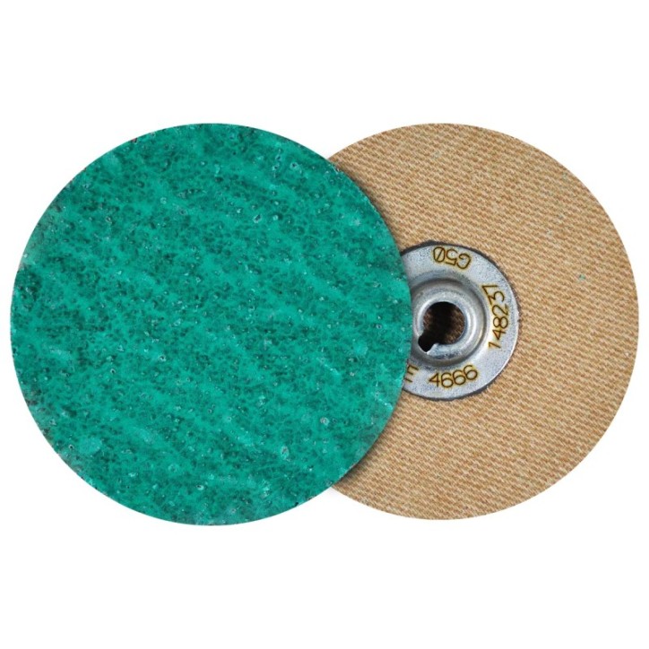 Disco de lija de cambio rápido (SPIN-ON), especificación TUZ2Y - 50, grano zirconio, de 2 pulg.