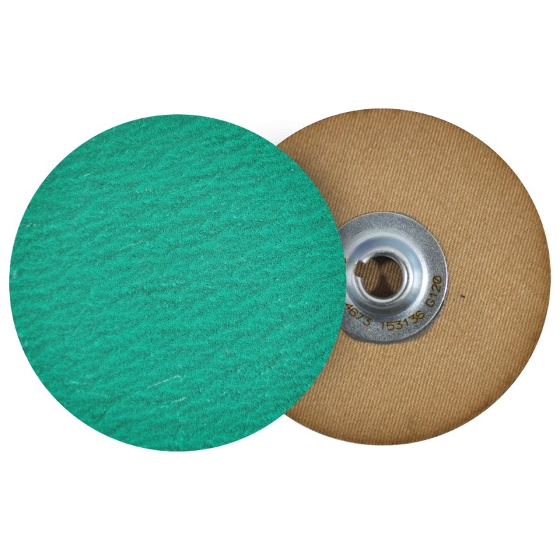 Austromex 4673 Disco de lija de cambio rápido (SPIN-ON) de óxido de zirconio