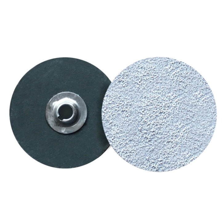 Disco de lija de cambio rápido (SPIN-ON), especificación TTG4V - 80, grano óxido de aluminio, de 3 pulg.
