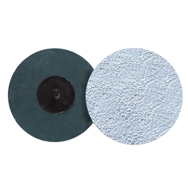 Disco de lija de cambio rápido (ROL-OK), especificación TTG4V - 60, grano óxido de aluminio, de 3 pulg.