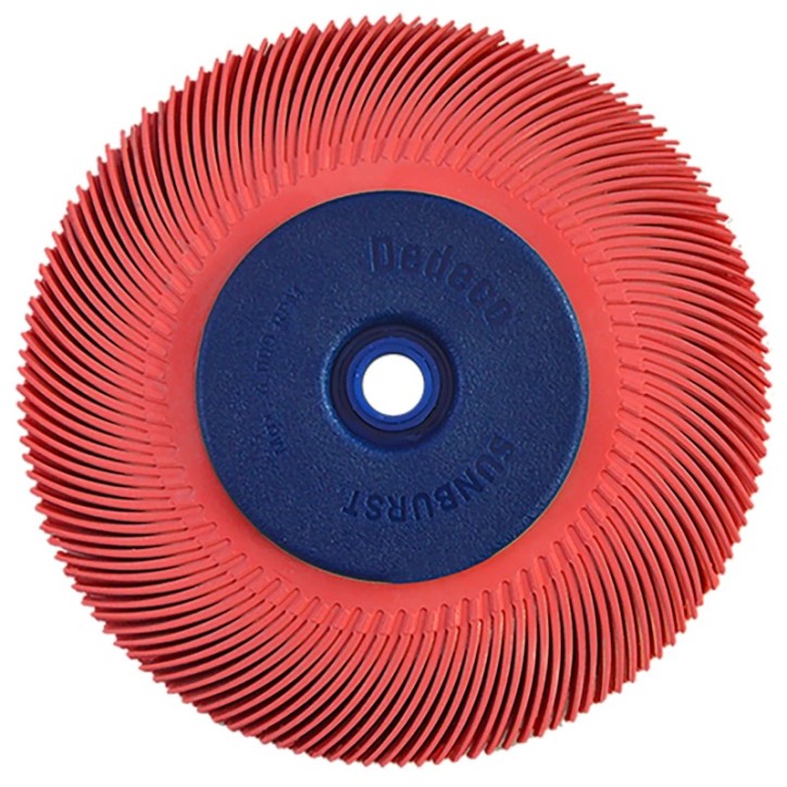 Rueda Radial Termoplástica de óxido de aluminio - grano 220, de 6 x 1/2 x 1 pulg.