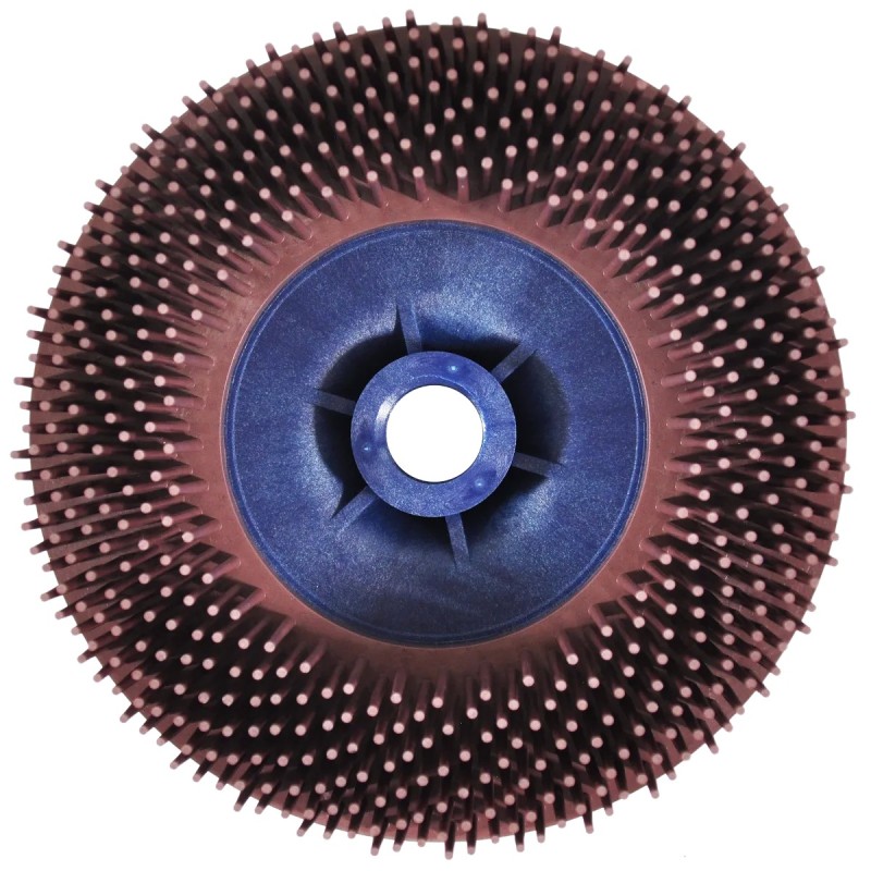 Austromex 4859 Cepillo termoplástico de 4 1/2 x 5/8-11 pulg. de óxido de aluminio