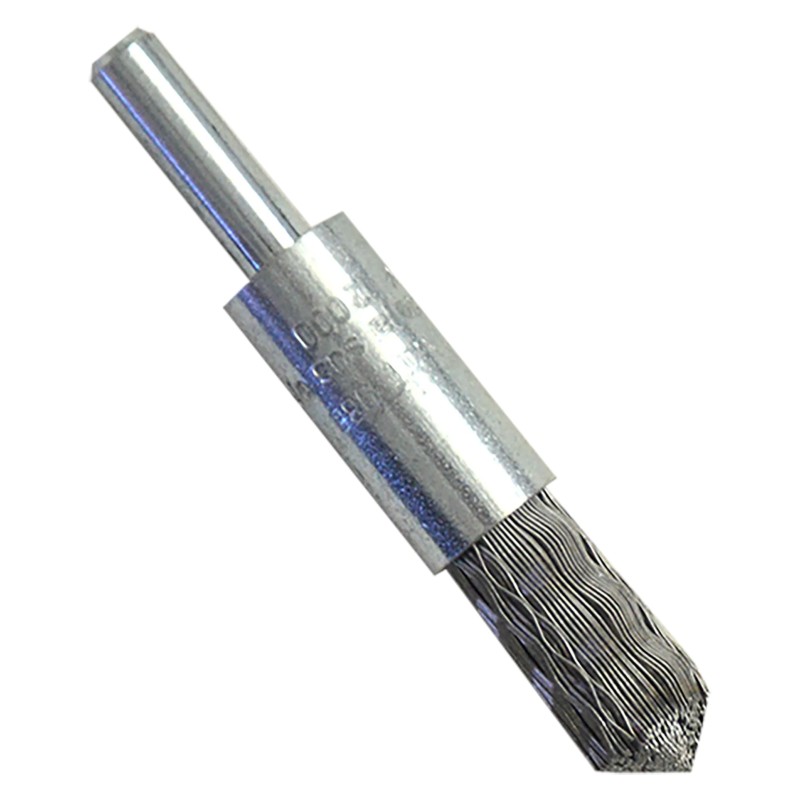 Cepillo Tipo Brocha Ondulado con Vástago 1/2 x 0.014 x 1/4 pulg