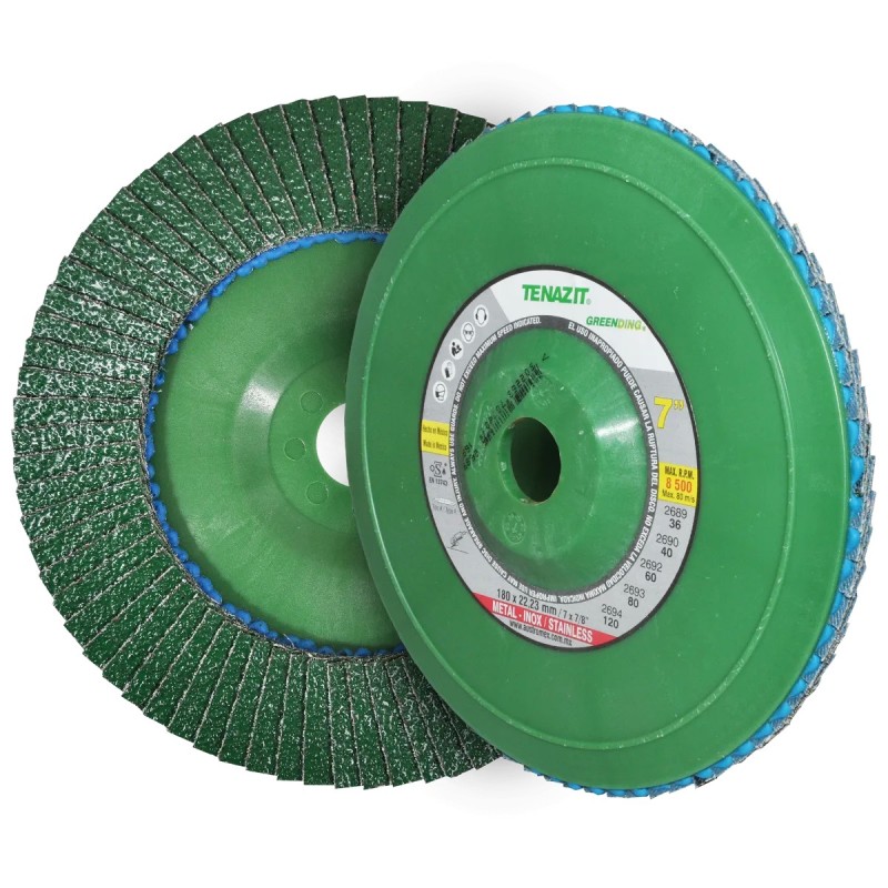Disco Lam Ecológico 7 - 7/8 pulg. Grano 120 - Desbaste Acero al Carbón e Inoxidable