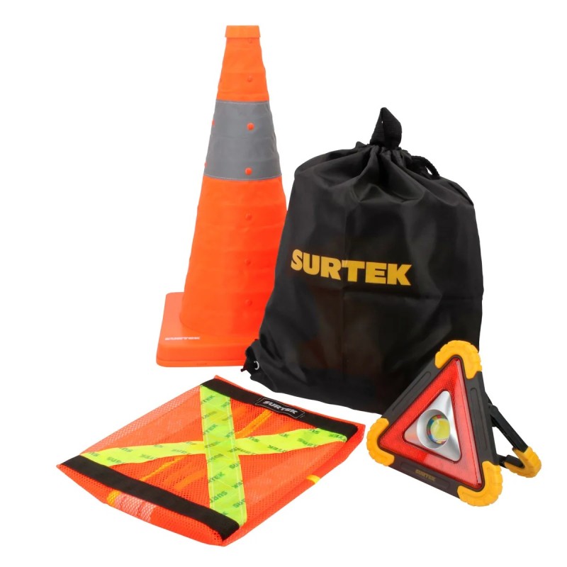 Surtek JSV4 Juego combinado de herramientas para seguridad vial 4 piezas Surtek