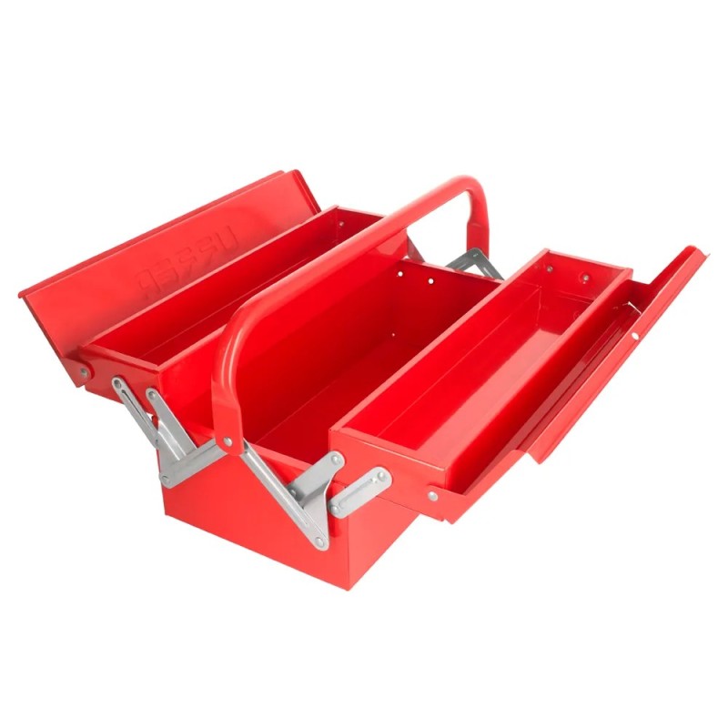 Urrea CMA1 Caja portaherramientas metálica tipo acordeón roja 7" x 16" x 6" Urrea