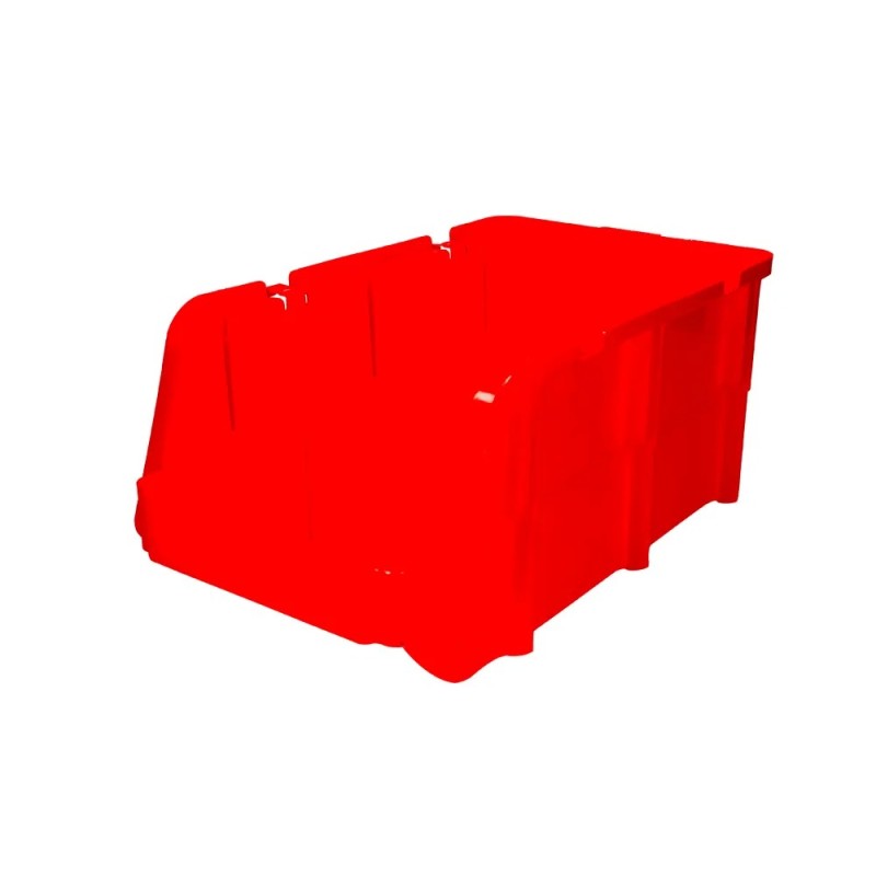 Surtek GAVR3 Gaveta plástica color rojo pico de pato 14" x 8" x 7" Surtek
