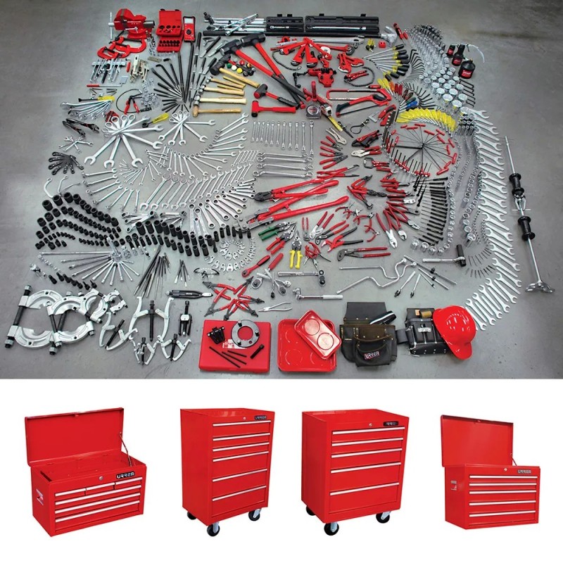 Urrea 99820 Juego maestro industrial combinado 940 piezas con gabinetes EX27M5 EX27M6 EX27S6 Urrea