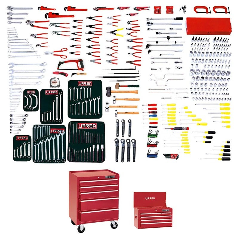 Urrea 99622 Juego maestro industrial combinado 397 piezas con gabinetes EX27M5 EX27S6 Urrea