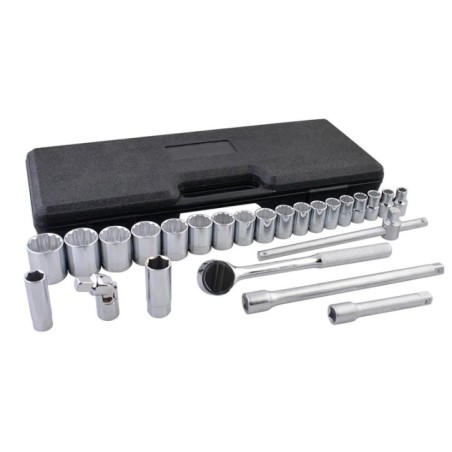 Surtek F5800CM Juego de dados y accesorios cuadro de 1/2" métrico 25 piezas Surtek