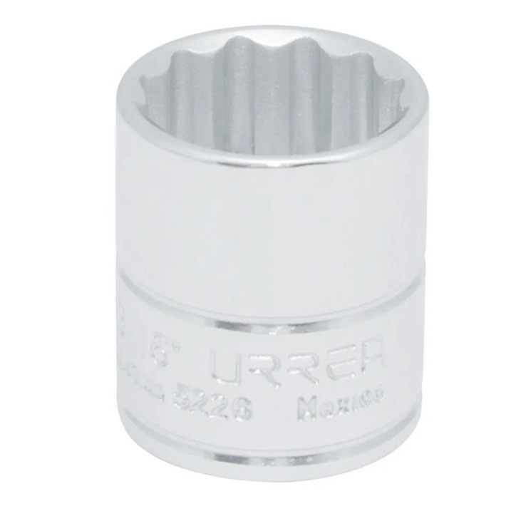 Dado cuadro de 3/8", 12 puntas, en pulgadas, 13/16" Urrea