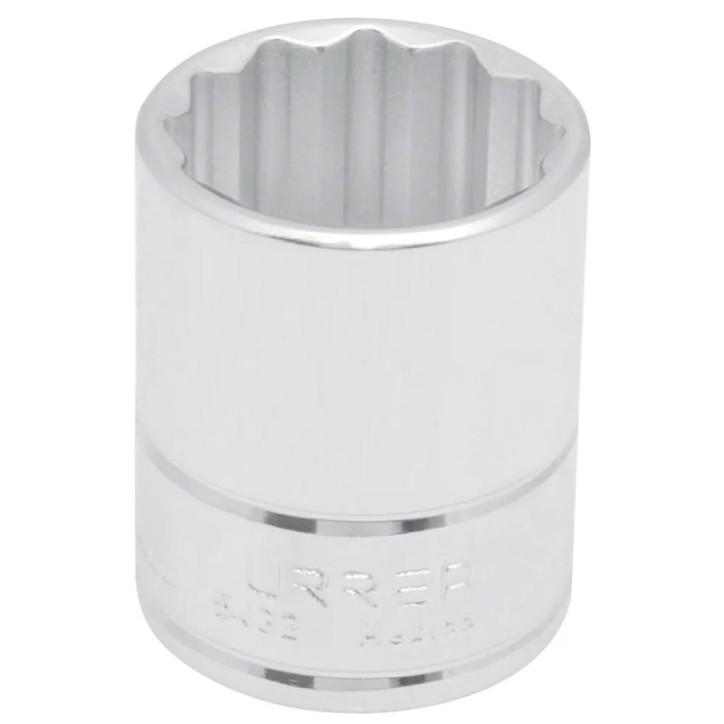 Dado cuadro de 1/2", 12 puntas, en pulgadas, 1" Urrea